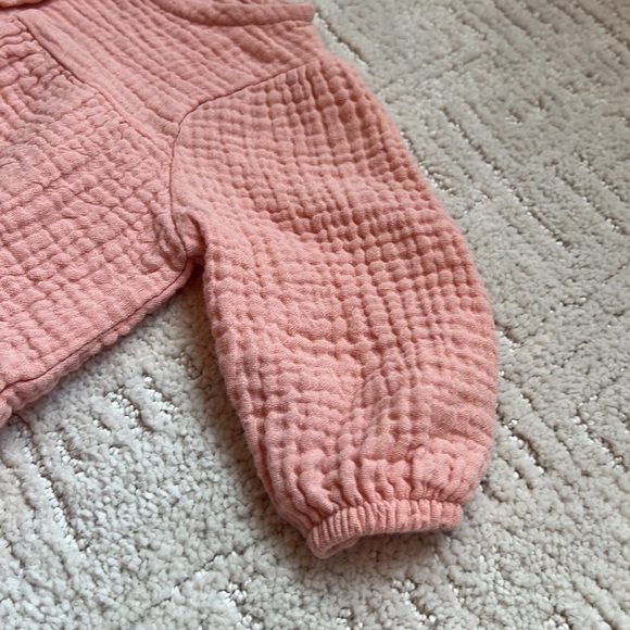 Rabbit + Bear peach baby top - Picture 6 of 8